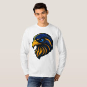 Majestic Falcon Head – Men’s Bold Graphic Tee T-shirt (Voorkant volledig)