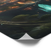 Majestic Fantasy Castle - betoverde landschapskuns Poster (Hoek)