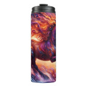 Majestic Fantasy Horse Cosmic Swirl Thermosbeker (Voorkant)