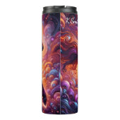 Majestic Fantasy Horse Cosmic Swirl Thermosbeker (Achterkant)