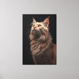 Majestic Feline Portrait Canvas