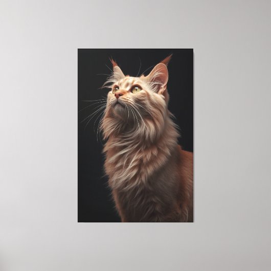 Majestic Feline Portrait Canvas (Voorkant)