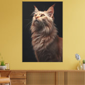 Majestic Feline Portrait Canvas (Insitu (Woonkamer))