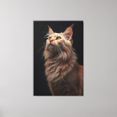 Majestic Feline Portrait Canvas Afdruk (Voorkant)