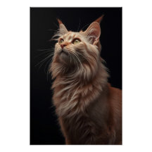 Majestic Feline Portrait Poster