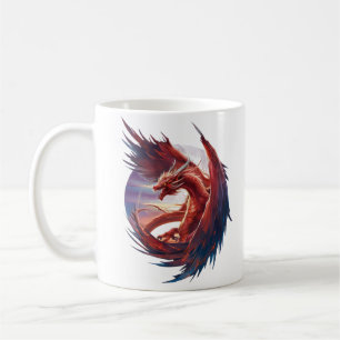 Majestic Fire Dragon beroemd gemaakt door Epic Fan Koffiemok