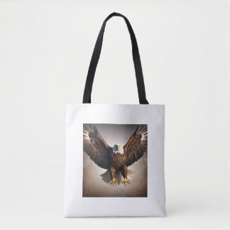 Majestic Flying Eagle Design Canvas tas. Tote Bag