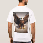 Majestic Flying Eagle Design - Vet en Krachtig T-shirt (Achterkant)