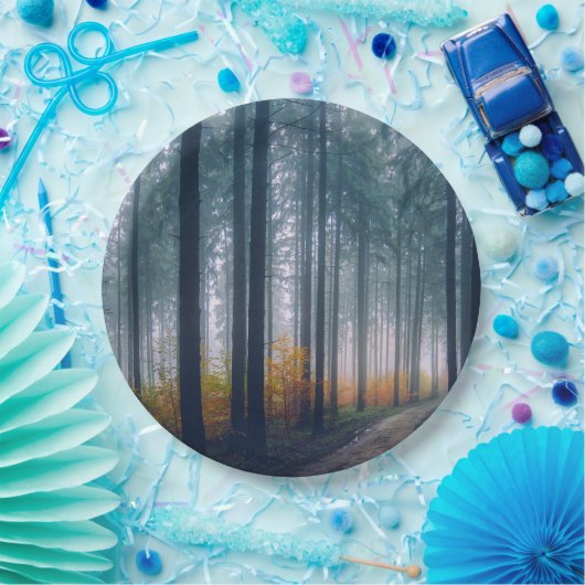 Majestic Forest Path Papieren Bordje (Feest)