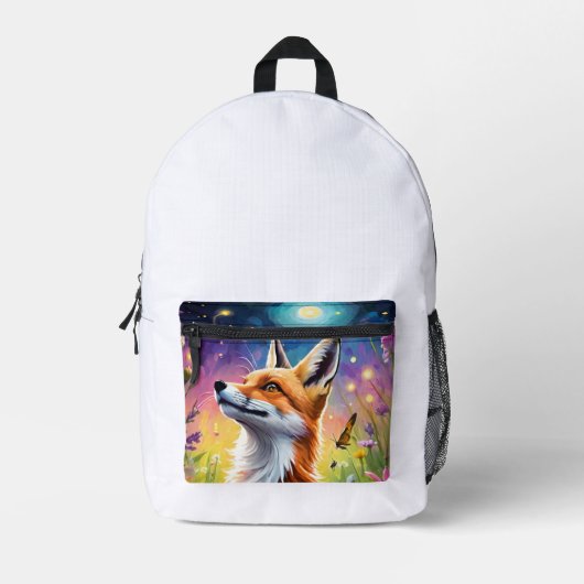 Majestic Fox Bedrukte Rugzak (Voorkant)
