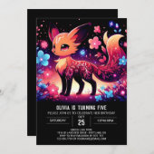 Majestic Fox digitale verjaardag Kaart (Voorkant / Achterkant)