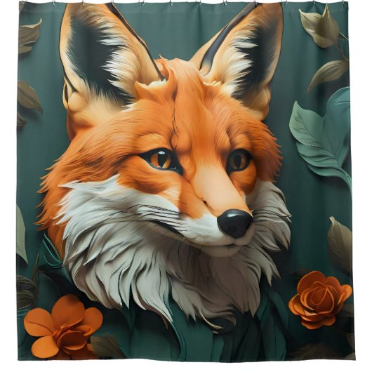 Majestic Fox Douchegordijn (Voorkant)