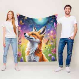 Majestic Fox Fleece Deken