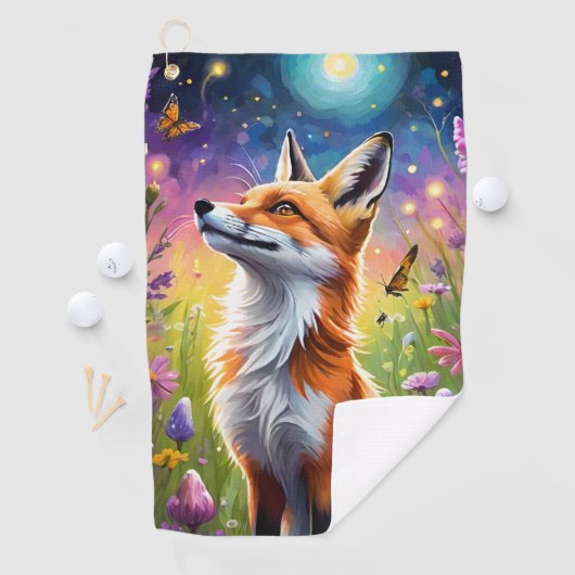 Majestic Fox Golfhanddoek (Insitu)