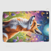 Majestic Fox Golfhanddoek (Horizontaal)