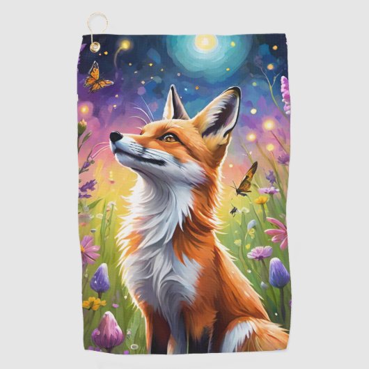 Majestic Fox Golfhanddoek (Voorkant)