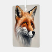 Majestic Fox Metalen Ornament (Voorkant links)