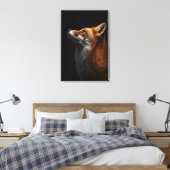 Majestic Fox Portrait, Strength & Royal Confidence Canvas Afdruk (Insitu (Slaapkamer))