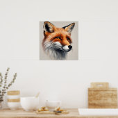 Majestic Fox Poster (Keuken)