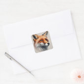 Majestic Fox Vierkante Sticker (Envelop)