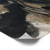 Majestic Friesian Black Stallion Horse van BiHrLe Poster (Hoek)