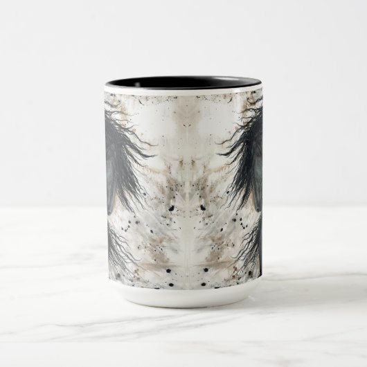 Majestic Friesian Horse beroemd gemaakt door Bihrl Mok (Midden)