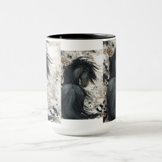 Majestic Friesian Horse by Bihrle Mok (Midden)