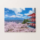 "Majestic Fuji from Chureito Pagoda Legpuzzel (Horizontaal)