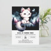 Majestic Fun Wolf Verjaardag Kaart (Staand voorkant)