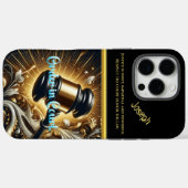 Majestic Gavel of Justice in Grandeur Case-Mate iPhone Case (Achterkant (horizontaal))