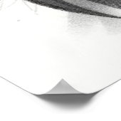 Majestic Gaze: Lion Face Charcoal Portret Poster (Hoek)