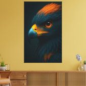 Majestic Gaze – Ultrarealistisch adelaarsportret Canvas Afdruk (Insitu (Woonkamer))