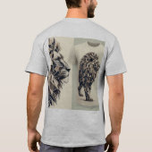 Majestic Geometric Lion T-shirt (Achterkant)