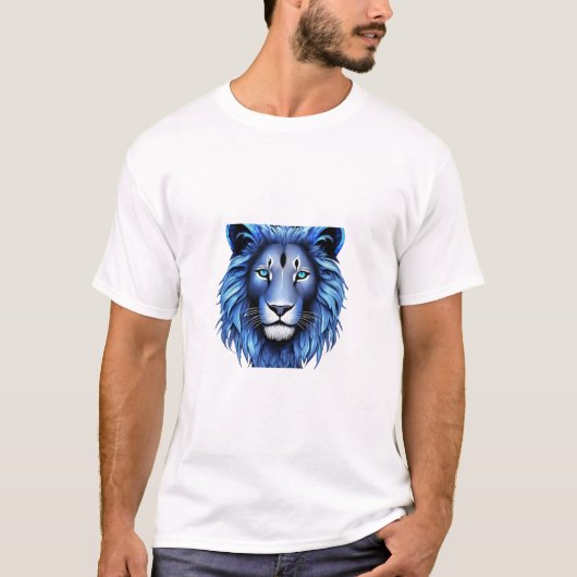 Majestic Geometric Lion T-shirt Design (Voorkant)