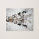 Majestic Giraffe Geportretteerd multiproduct gesel Legpuzzel (Horizontaal)