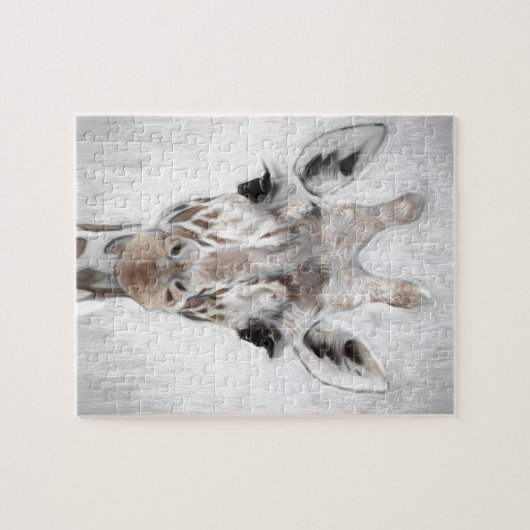 Majestic Giraffe Geportretteerd multiproduct gesel Legpuzzel (Horizontaal)