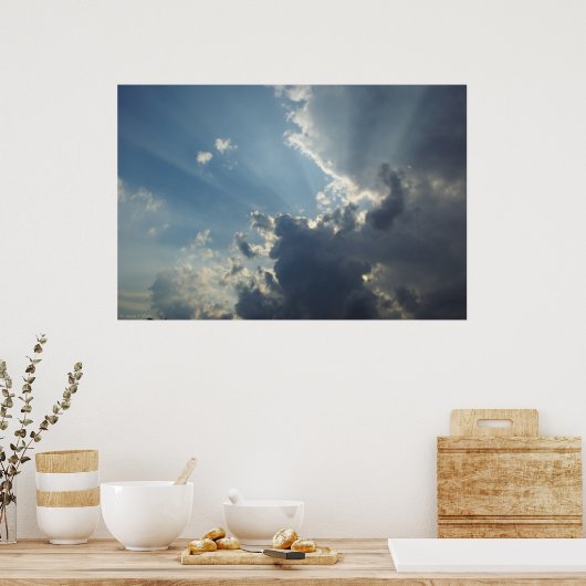 Majestic God Rays Poster (Keuken)