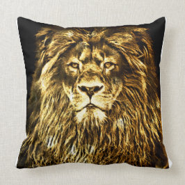 Majestic Gold Lion Kussen
