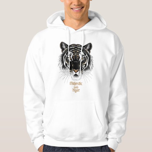 Majestic Gold Tiger Hoodie (Voorkant)