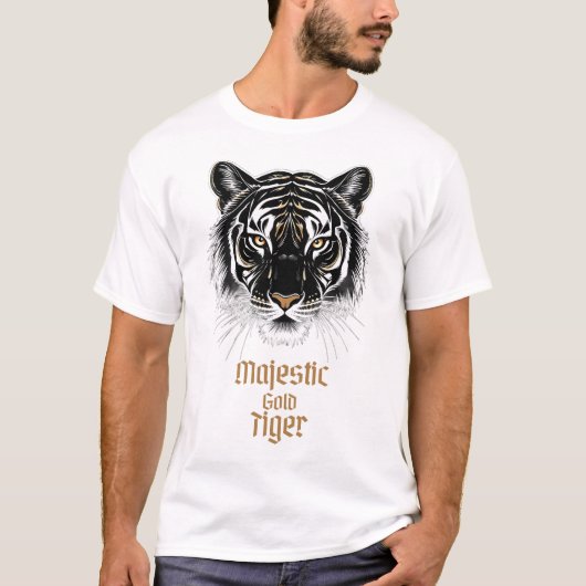 Majestic Gold Tiger T-shirt (Voorkant)
