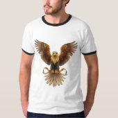 Majestic Golden Eagle Emblem T-shirt (Voorkant)