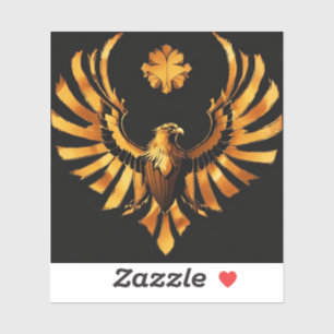 Majestic Golden Eagle op maat gesneden vinyl Stick Sticker
