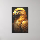 Majestic Golden Eagle Portrait  Canvas Afdruk (Voorkant)