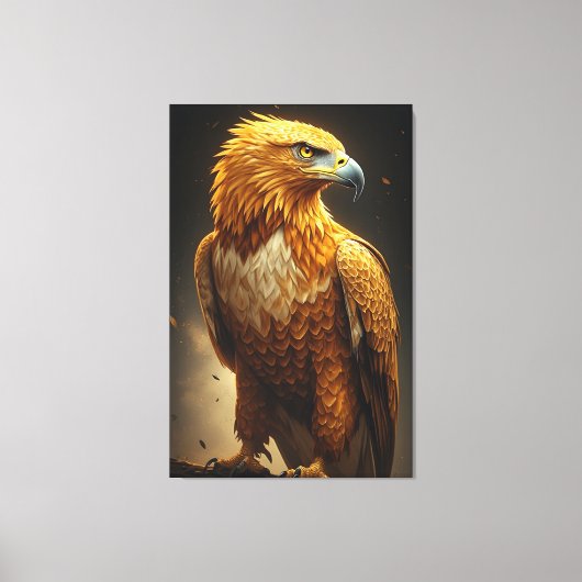 Majestic Golden Eagle Portrait  Canvas Afdruk (Voorkant)