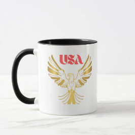 Majestic Golden Eagle USA Emblem Mok