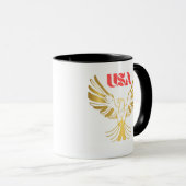 Majestic Golden Eagle USA Emblem Mok (Voorkant rechts)