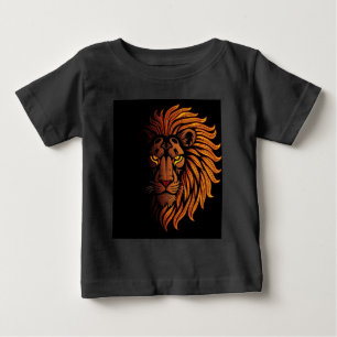 Majestic Golden Lion Face Kinder Tshart