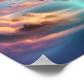 Majestic Golden Tree Over Dreamlike Ocean Skies Poster (Hoek)