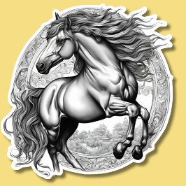 Majestic Gotisch Paard Waterdicht Sticker