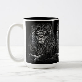 Majestic Gray Lions Tweekleurige Koffiemok